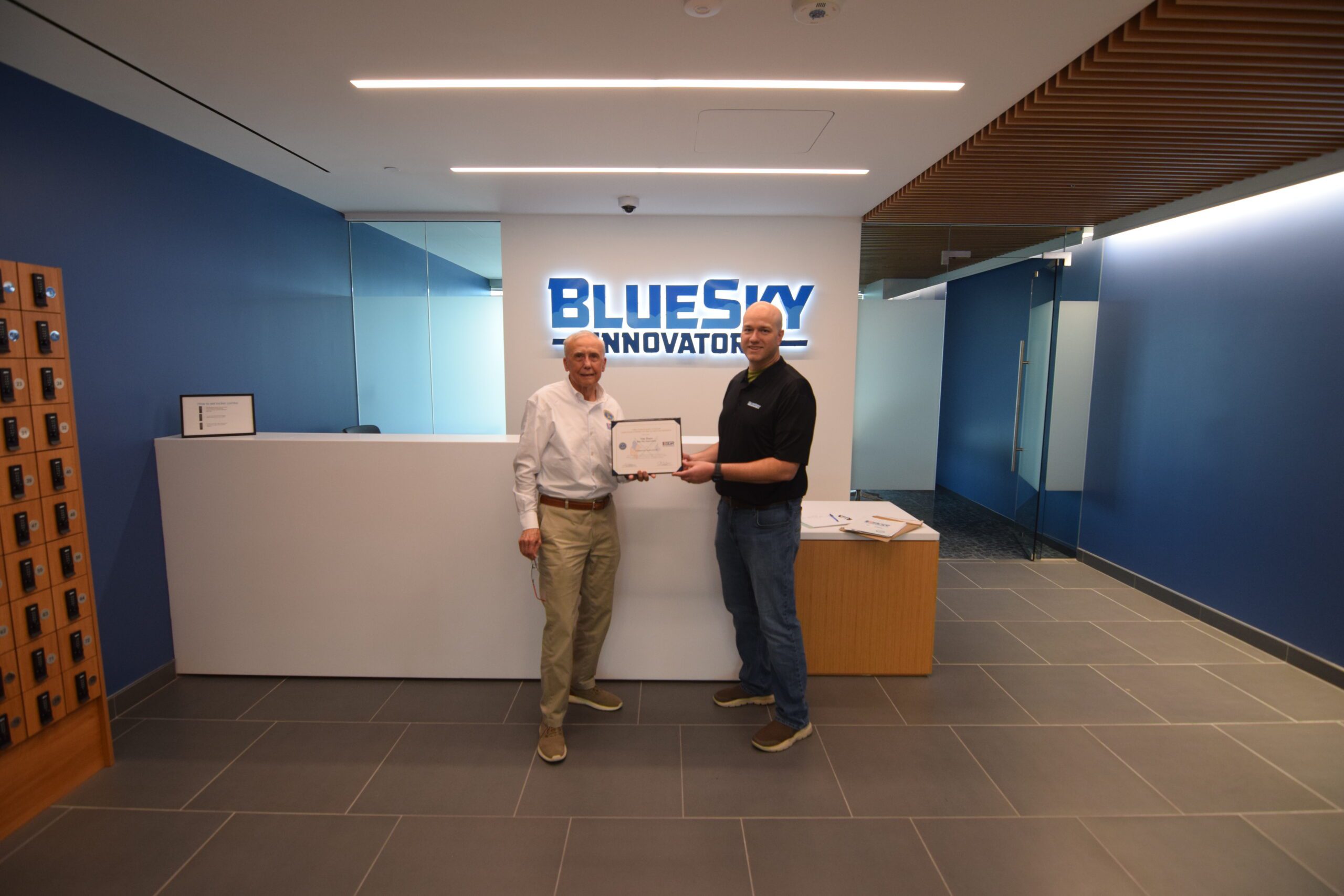 Blue Sky Innovators recognized as Patriotic Employer